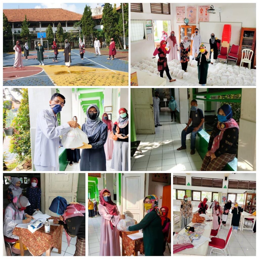 Penggalanan Dana dan pemberian bantuan dari orang tua siswa SMPN 45 Bandung