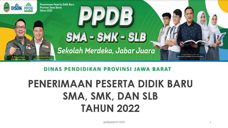 PPDB SMA-SMK-SLB DISDIK JABAR 2022
